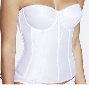 Dominique Juliette Satin Corset White 36C NWT
